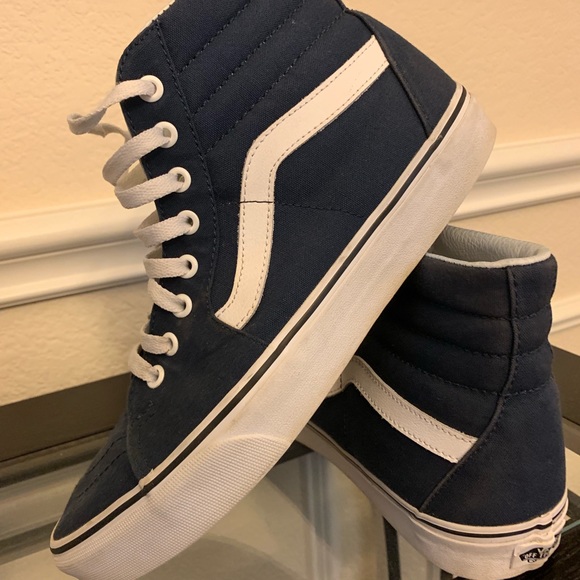 Vans Other - Sk8-hi blue vans, semi new, used a couple of times